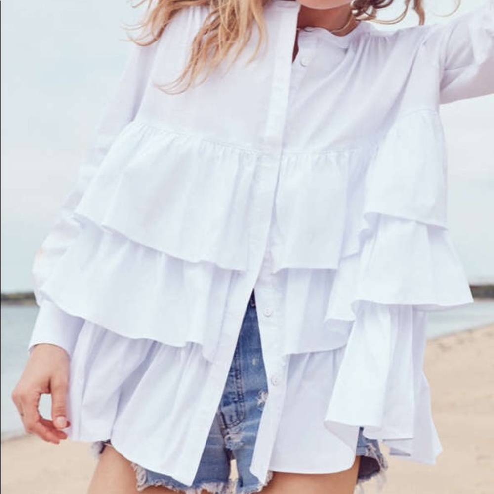 Kimchi Blue Medium White Blouse